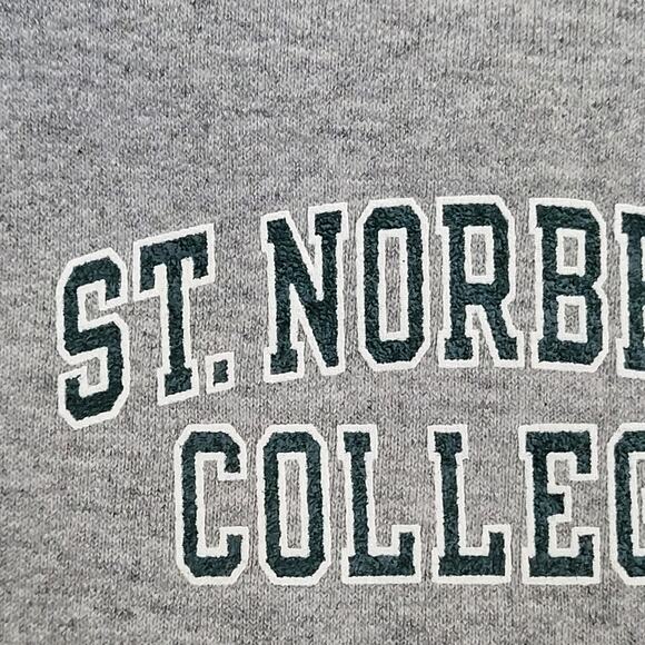 Vintage St-Norbert College Zip Hoodie Large 24x25 Champion - Picture 14 of 16